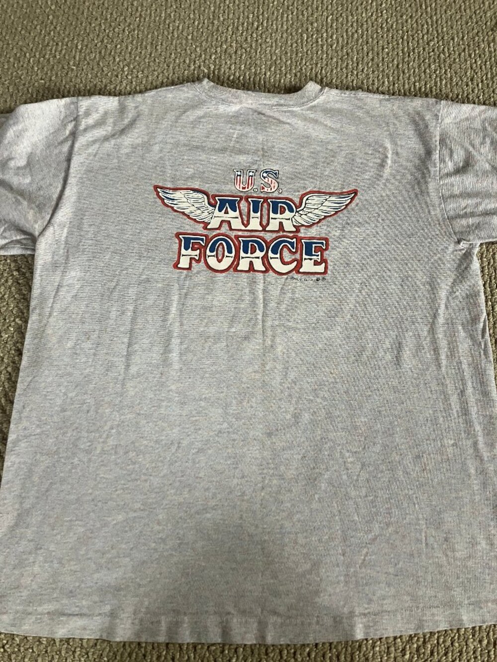 Vintage Air Force Eagle T Shirt Adult XL LA Loving Single Stitch USA 1988